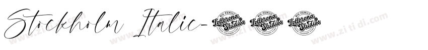 Stockholm Italic字体转换